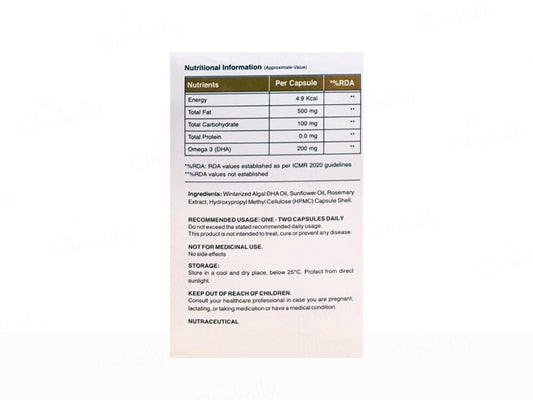 Nusaude Veg Omega 3 Nutraceutical Liquid Filled Capsule