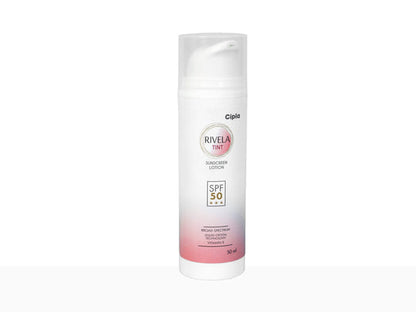 Rivela Tint Sunscreen Lotion SPF 50 | 50 ml | Cipla
