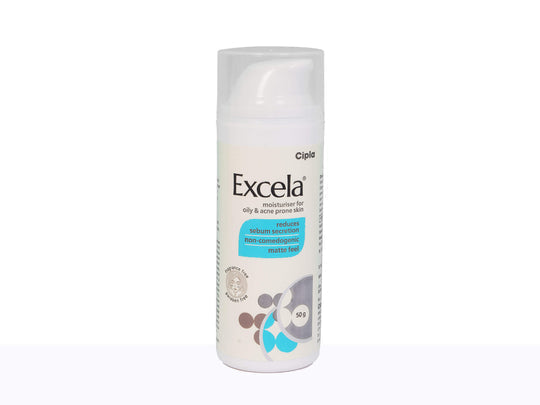 Excela Moisturiser for Oily & Acne Prone Skin 50 Gm | Cipla