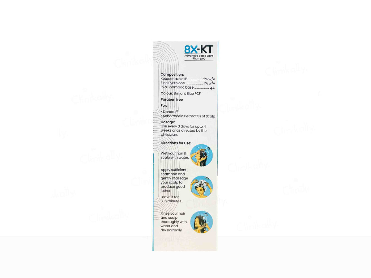 8X-KT Advanced Scalp Care Shampoo - Clinikally