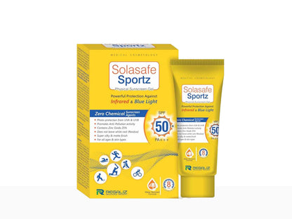 Solasafe Sportz Physical Sunscreen Gel SPF 50+ PA+++